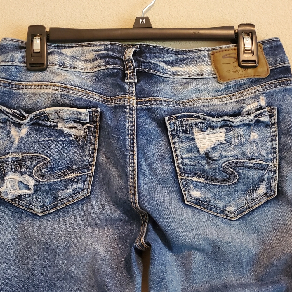 Silver Boot Cut Jeans